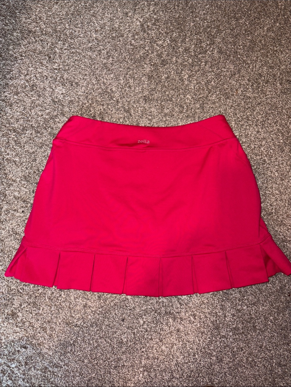 Zella Hot Pink Pleated Hem Skater Skirt - Picture 4 of 4